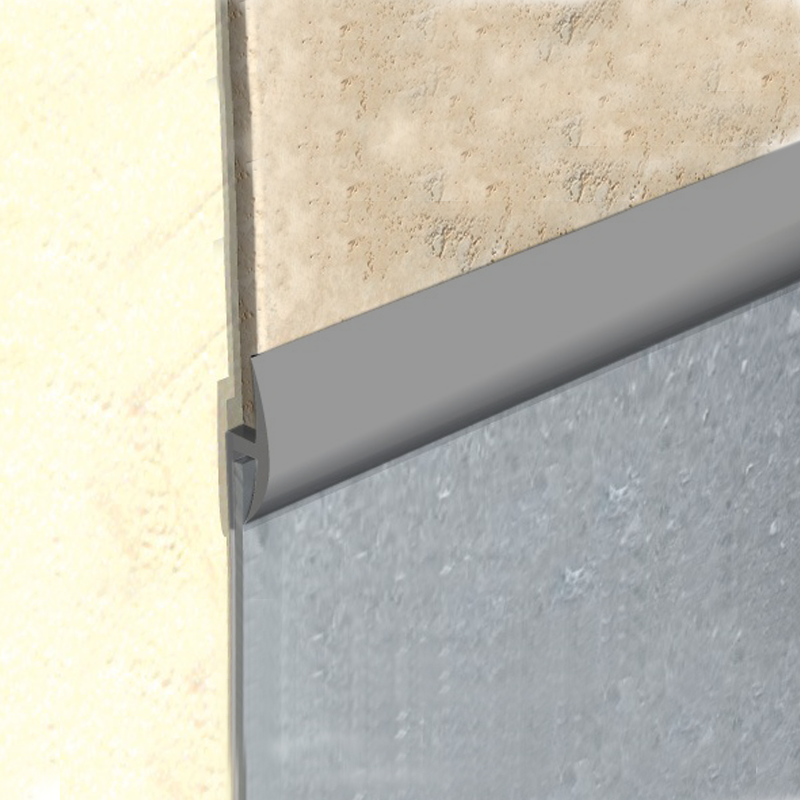 Vinyl to Tile Capping Plastic Strip Grey KCS by Genesis Premium Tile Trim